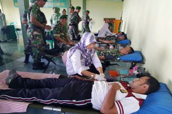 Korem 043/Gatam Kumpulkan 1.702 Kantong Darah 