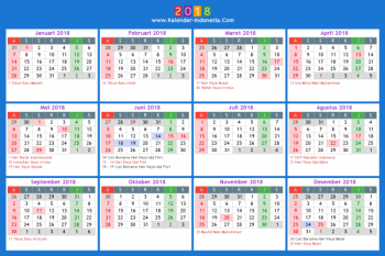   Hari libur dan cuti 2018