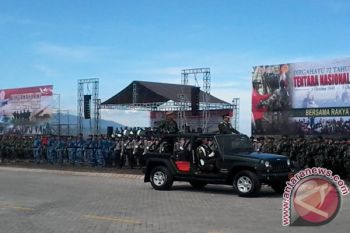 Drama kolosal perjuangan warnai peringatan HUT TNI