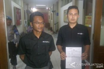 Wartawan MetroTV Laporkan Kasus Kekerasan ke Polres