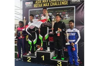 Agi Borneo Asal Barut Raih Runner-Up Gokart Asia