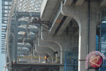 Pekerjaan LRT Palembang rampung 70 persen