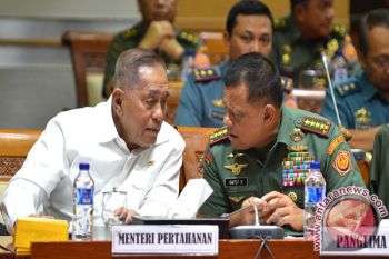 Menhan Ryamizard Terima Kunjungan Delegasi Kemou Belarus