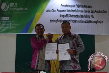 Pemkot Palu-BPJS TK integrasikan layanan elektronik perizinan