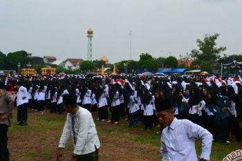 Ribuan Santri Ikuti Senam Islam Nusantara 
