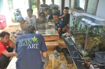 Rumah Akar Baca Gelar Pelatihan Aquascape 