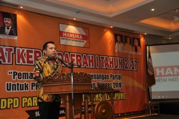 Gubernur Ajak Partai Hanura Tingkatkan Keunggulan Lampung 