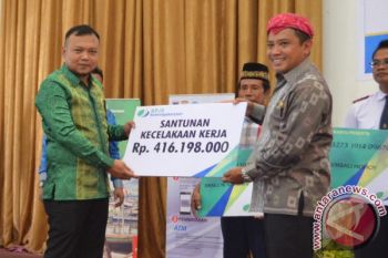 Karyawan Nindya Karya terima santunan BPJS Ketenagakerjaan Rp416 Juta