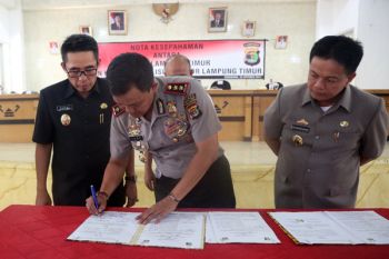 Pemkab Lampung Timur-Polres Kerja Sama Awasi DD 