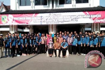 70 Pemuda Barito Utara Ikuti Ikrar Anak Bangsa di Palangka Raya