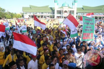 Ribuan Mahasiswa Se-Sultra Kuliah Akbar Melawan Radikalisme 