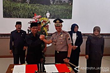 Pemkab Boyolali-Polres Teken MoU Awasi Pelaksanaan Dana Desa 