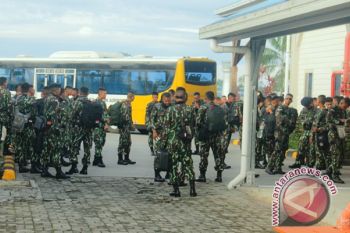 Satu SSK Brimob Palangkaraya tiba di Timika 