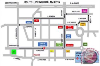 Jalan Kota Palu Ditutup Untuk Tes TdCC 