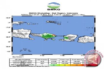 Gempa Bumi di Bali Terasa Hingga Lombok 