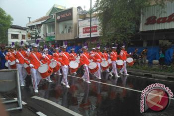 Kirab taruna STTKD songsong bandara internasional Yogyakarta