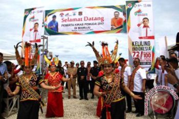 Peserta Kirab Pemuda Nusantara Tiba Di Mamuju 