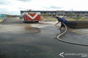 Personel Gabungan Bersihkan Kompleks Ponpes Balekambang Jepara 