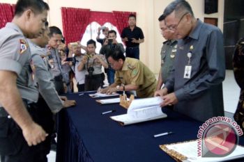 MoU Kesiapan Pilkada Bartim 2018 Diteken