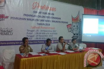 KPU Nyatakan Hanya Satu Calon Perseorangan Penuhi Syarat Ikuti Pilkada Padang 2018 