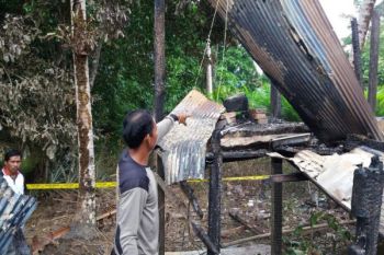 Rumah Dinas Guru SMPN 1 Mampuak Terbakar