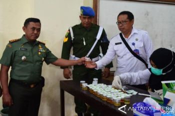100 Personel Kodim Magelang Jalani Tes Urine Secara Mendadak 
