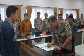 Polres Barut Tandatangani MoU Dana Desa