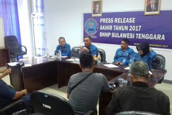 BNN Sultra Tangani 20 Kasus Selama 2017