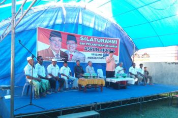 Pasangan Asrun-Hugua Sosialisasi Cagub Sultra di Soropia