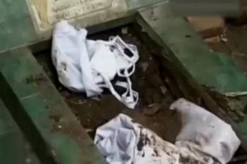 Seseorang nekat curi tali kain jenasah dari pemakaman