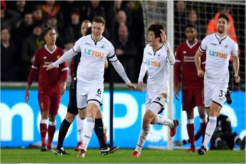 Liverpool kalah 0-1 di markas Swensea