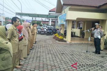 Satlantas Polres Sijunjung Sosialisasi e-tilang, mengenalkan tips