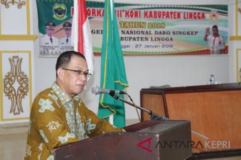 Ambok terpilih menjadi Ketua KONI Lingga