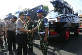 Kapolda Cek Kesiapan Angota Brimob PAM Pilkada 2018