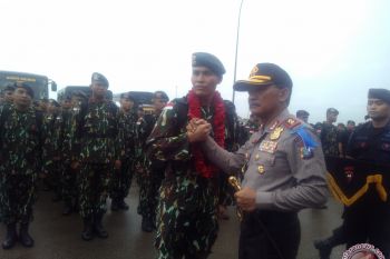 Kapolda Sambut Satgas Tinombala
