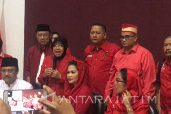 Rakerdasus PDIP, Gus Ipul-Puti Pidato Politik