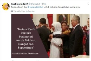 Khofifah pamit kepada masyarakat lewat medsos