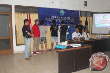 BNNP Sulut ringkus empat tersangka Narkoba sabu-sabu