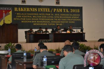 Kodam XIII Merdeka gelar Rakernis Intelpam