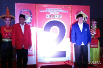 Asrun-Hugua dapat nomor urut dua Pilgub Sultra
