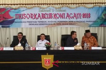 Porprov 2018 jadi tugas pengurus baru KONI Agam