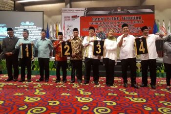 Orasi politik empat pasang calon gubernur Lampung
