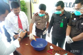 Polres Karimun musnahkan 651,74 gram sabu-sabu
