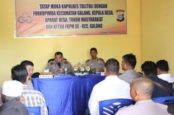 Prihatin kasus narkoba, Kapolres Tolitoli safari ke kecamatan.
