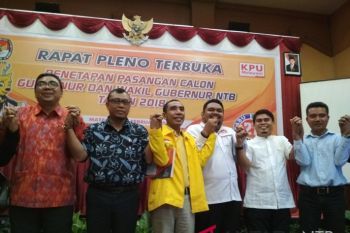 KPU tetapkan empat pasangan calon pilkada NTB