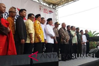 Empat pasangan Cagub Sumsel deklarasi pilkada damai