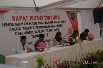 KPU tetapkan lima paslon kepala daerah Baubau