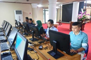 Inilah ruangan media center HPN 2018, disediakan untuk wartawan peliput