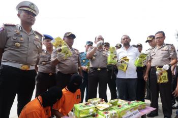 Kepolisian tangkap tiga pengedar 19,77 kilogram sabu