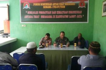 Danramil Tiom ajak FKUB Lanny Jaya sukseskan pilkada